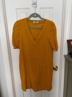 bb dakota fields of gold shift dress BB Dakota Fields of Gold Shift Dress in Bright White, Size L=10-12 Orig$69